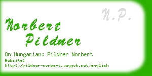 norbert pildner business card